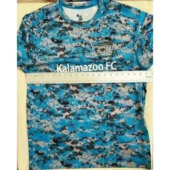 Kalamazoo FC Men’s size L soccer football jersey.  Michigan sportswear Sport - Picture 3 of 7